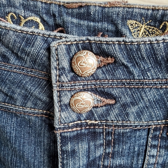 Candie's Button-Accent Denim Bermuda Shorts - Picture 4 of 16